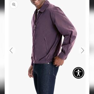 London Fog Auburn Water Resistant Golf Jacket Large Purple